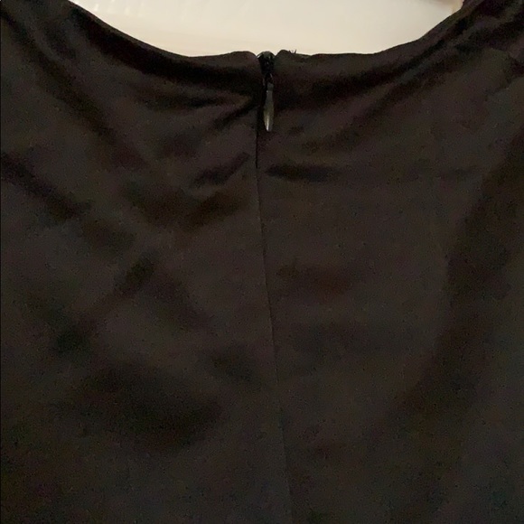 Off the shoulder Black Silk Dress - Picture 4 of 4